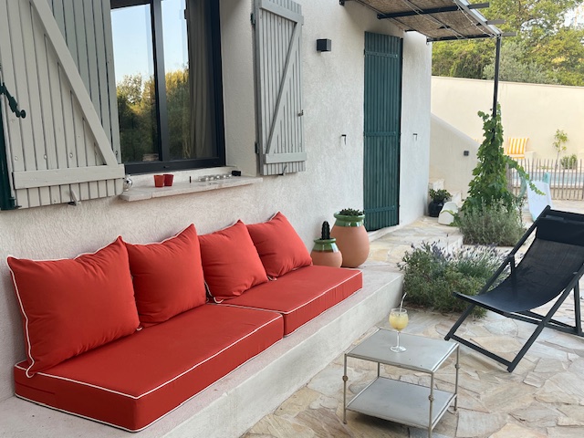 Coussins extérieurs Sunbrella Paprika
